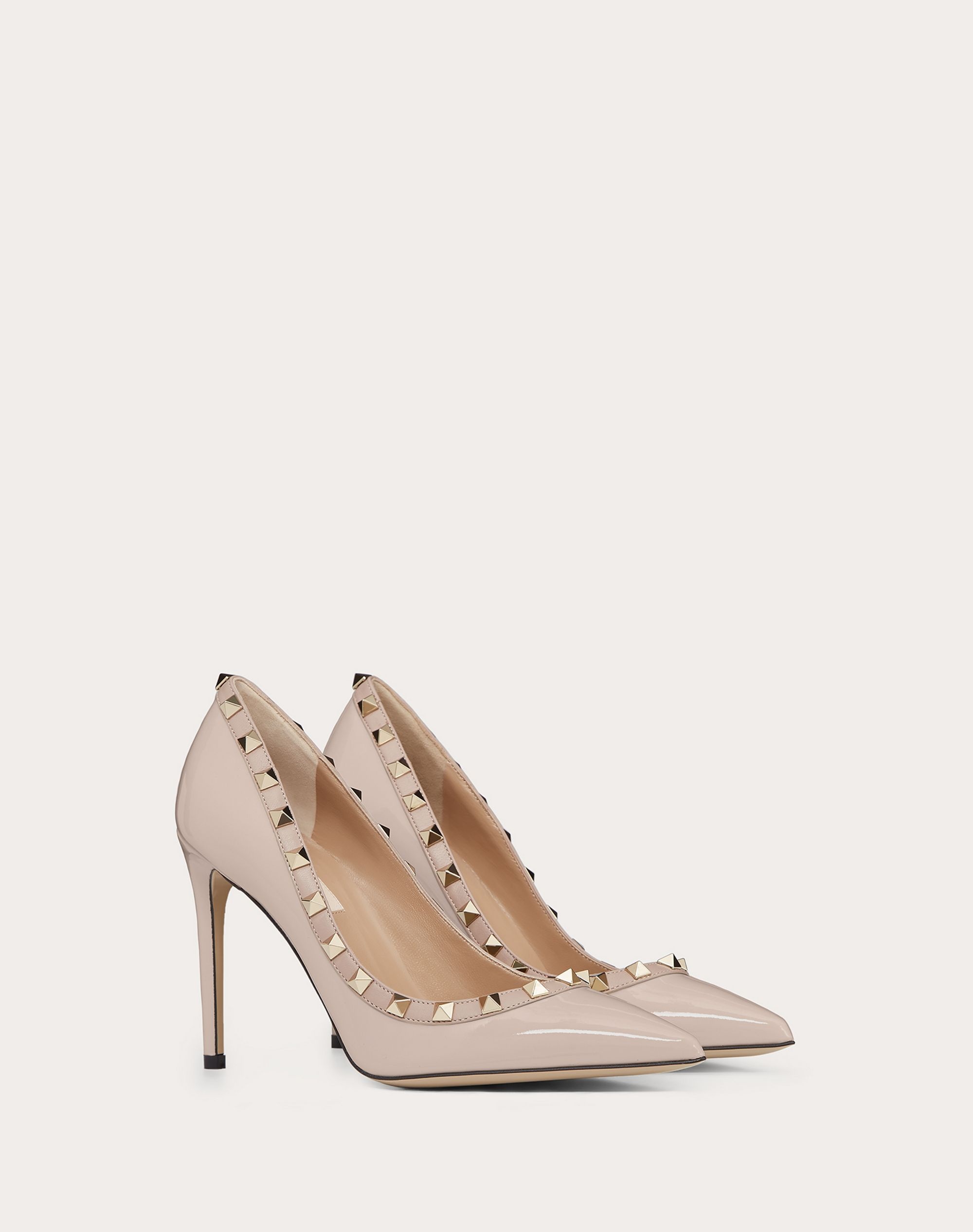 Rockstud Patent Leather Pump 100  mm - 2