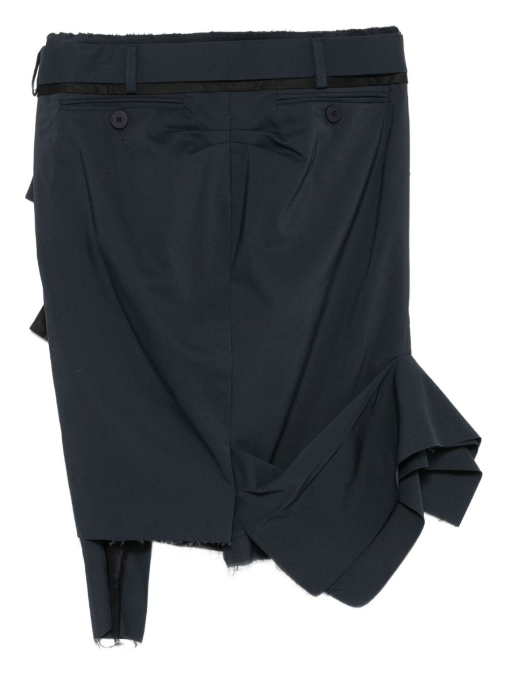 drape ruffled mini skirt - 2