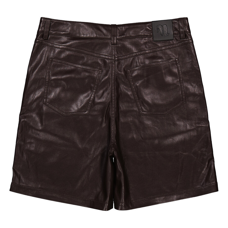 Nanushka Novan Leather Shorts - 6