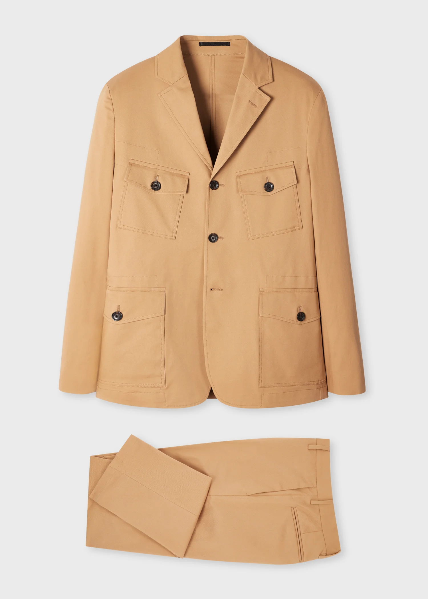 Tan Fine Cotton-Twill Co-ord - 1