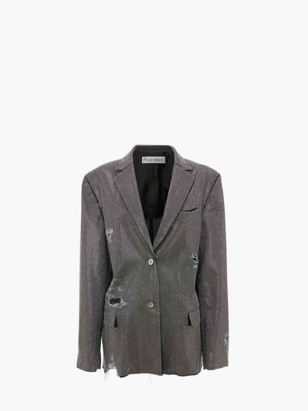 JW Anderson padlock-detail single-breasted blazer - Black