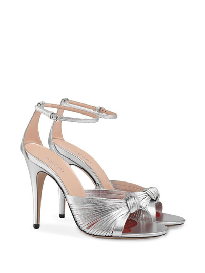 GUCCI Metallic leather sandal outlook