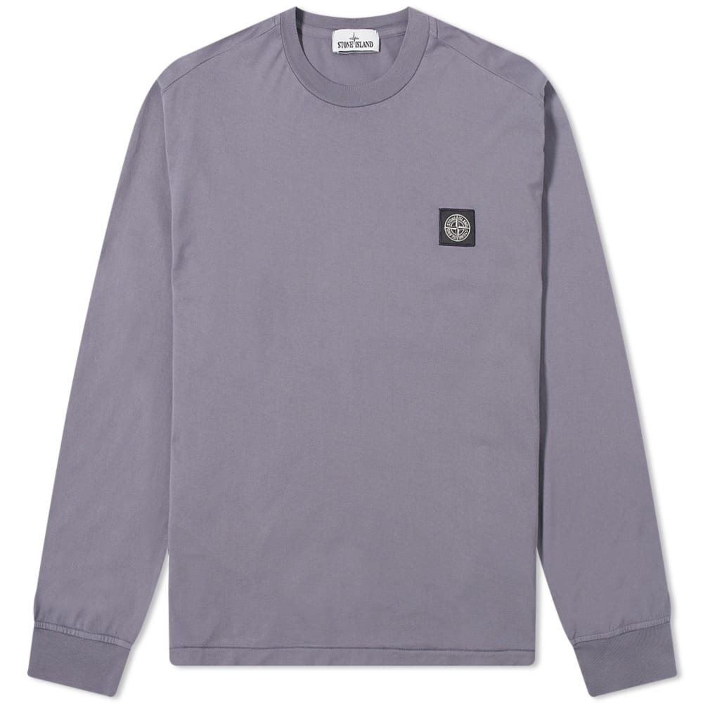 Stone Island Patch Long Sleeve Tee - 1