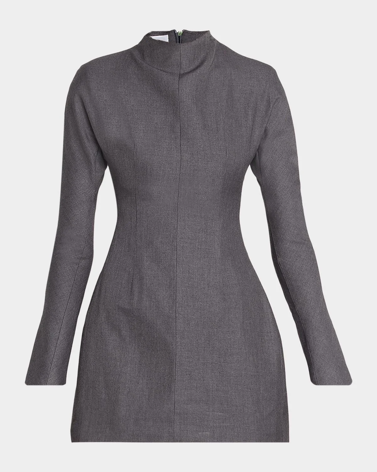 Contoured Turtleneck Mini Dress - 1