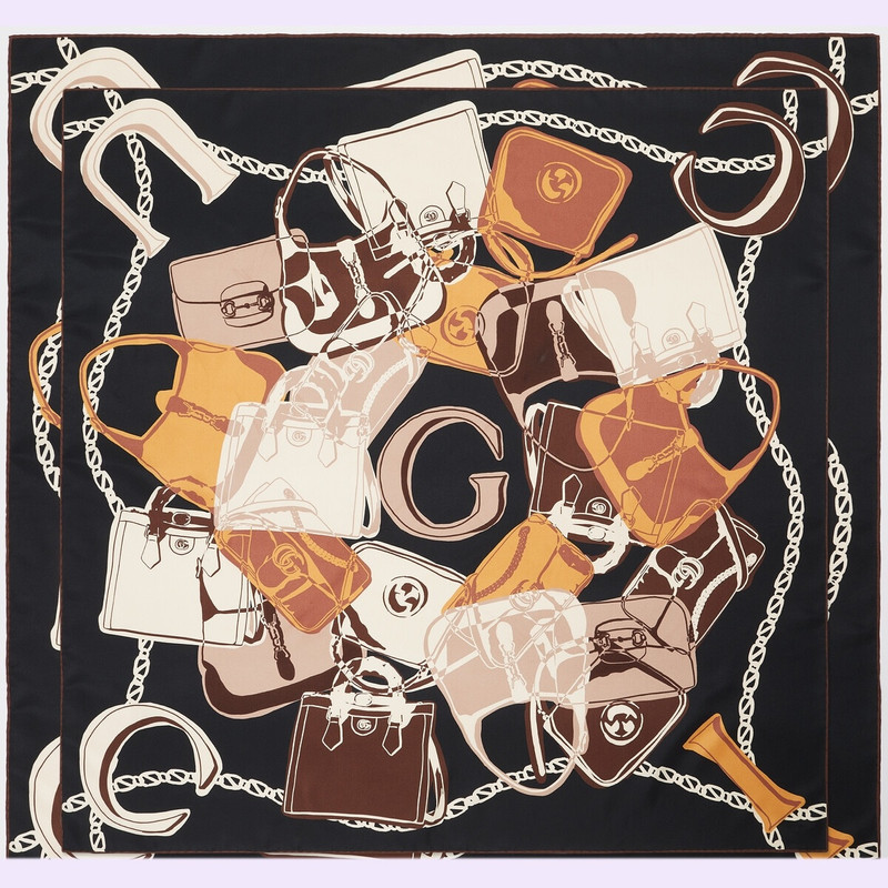 Gucci bag print twill carré 1