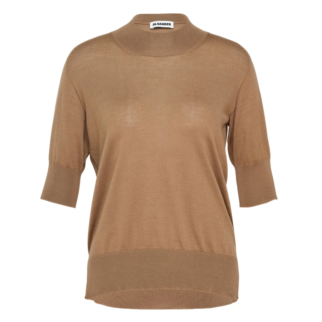 Superfine Cashmere Mock Neck Sweater - 1
