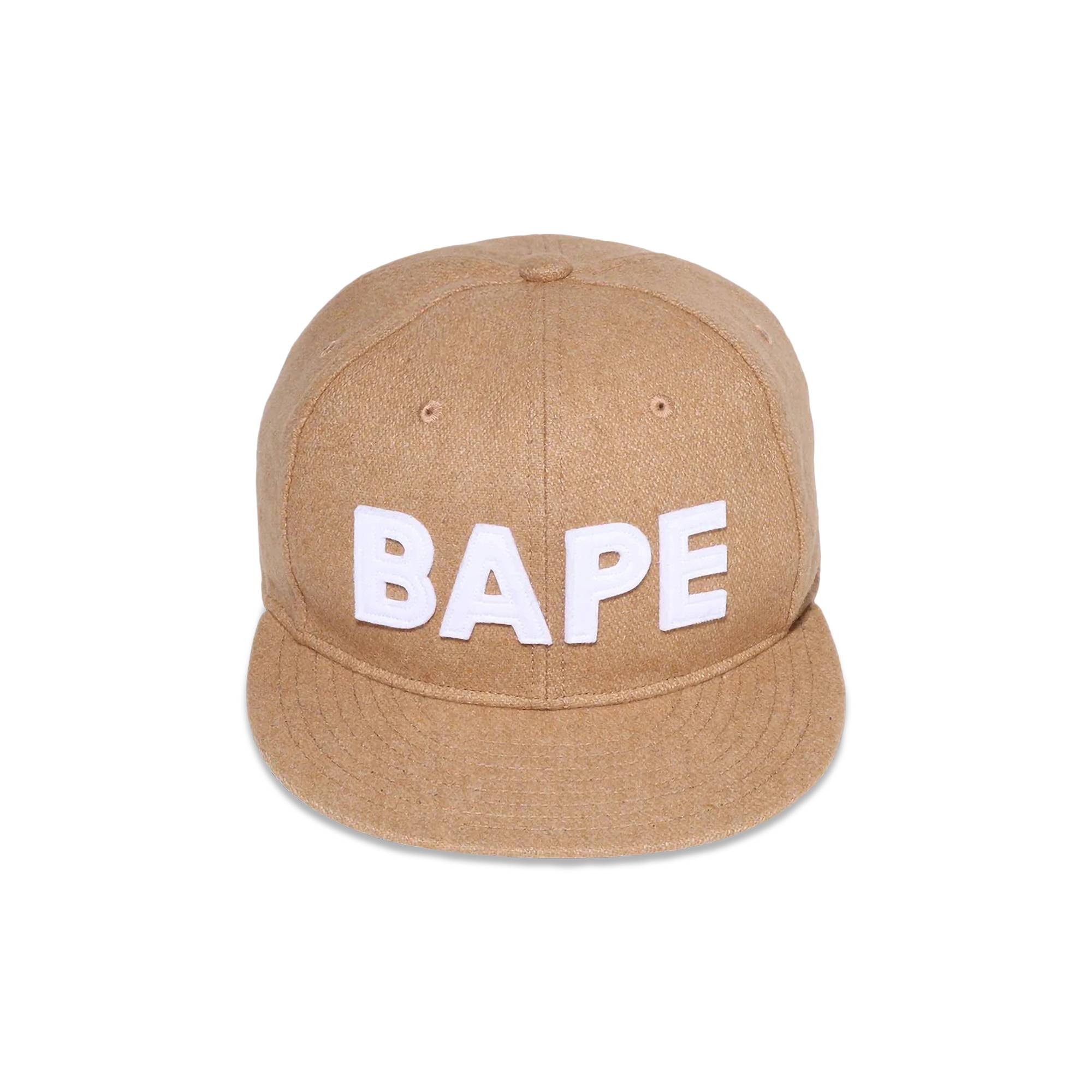 BAPE Patch Snapback Cap 'Beige' - 1