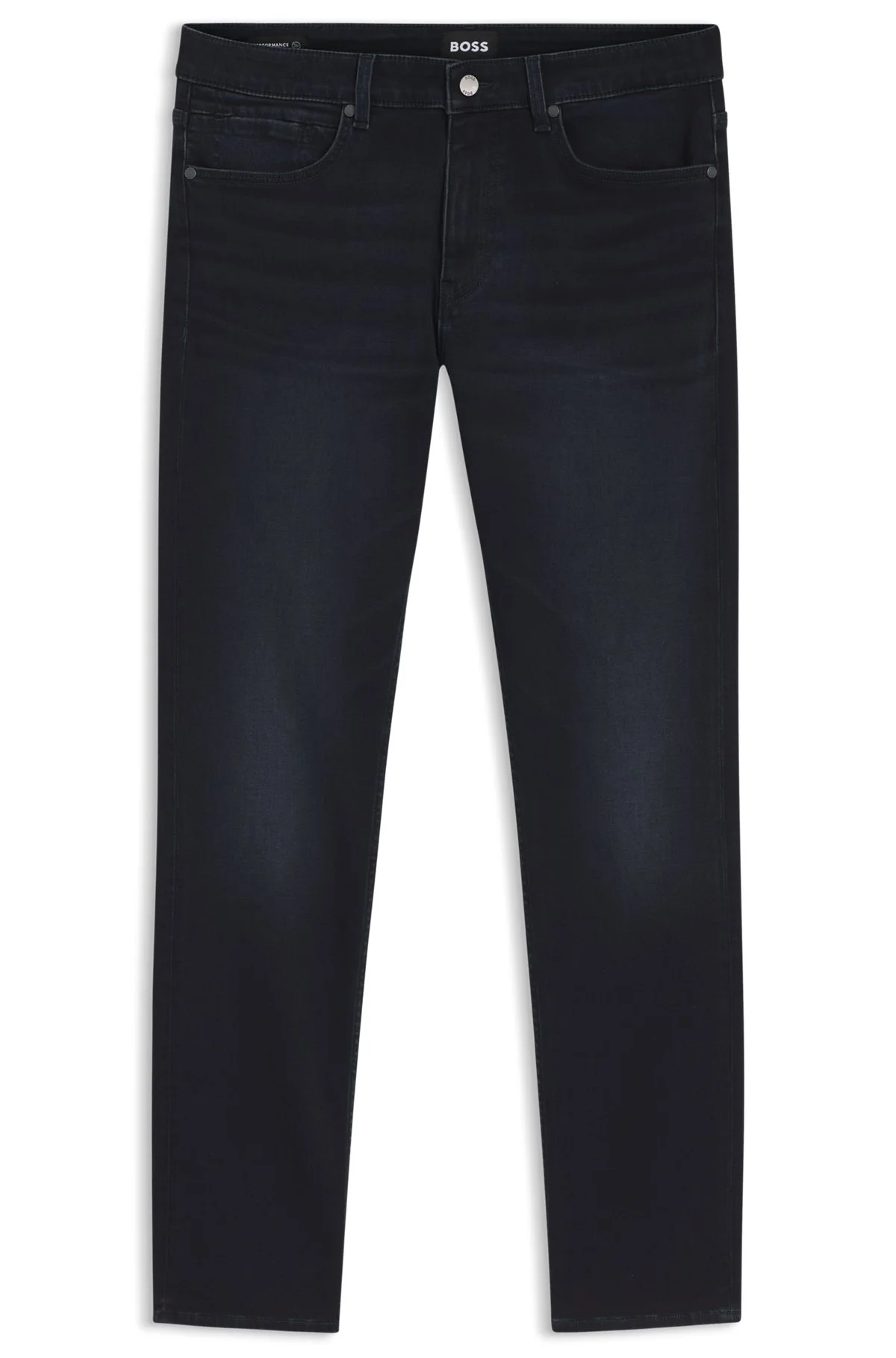 DELAWARE SLIM-FIT JEANS IN KNITTED INDIGO STRETCH DENIM - 1
