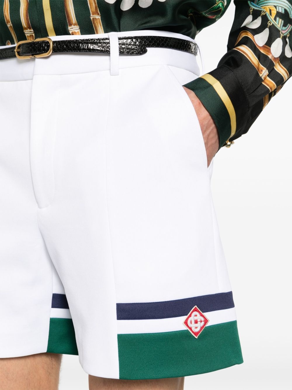 Sports stripe-detail shorts - 5