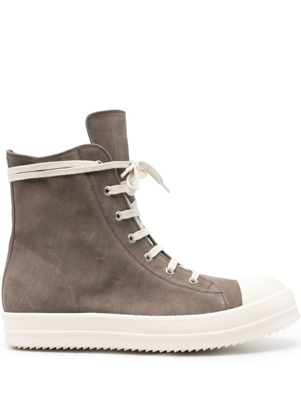 high-top suede sneakers - 1