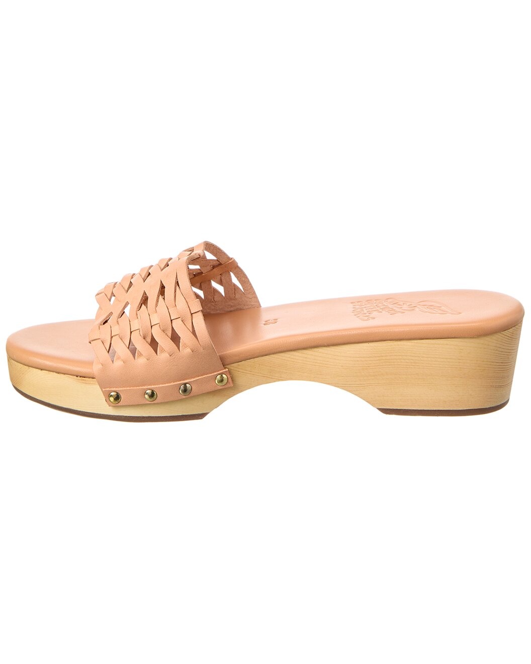 Ancient Greek Sandals Open Woven Leather Clog - 2