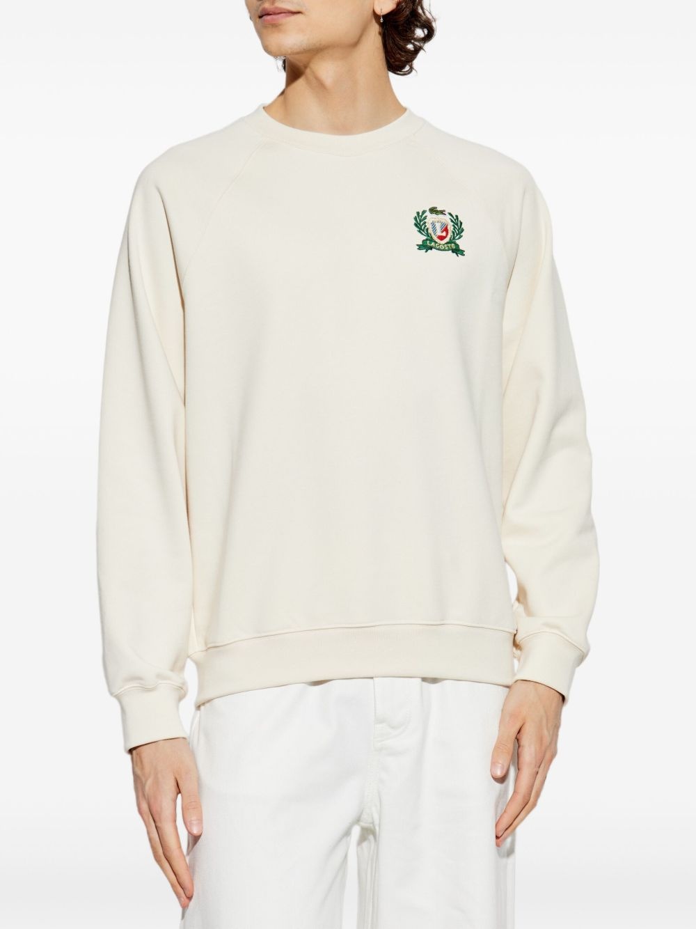 embroidered-emblem sweatshirt - 3