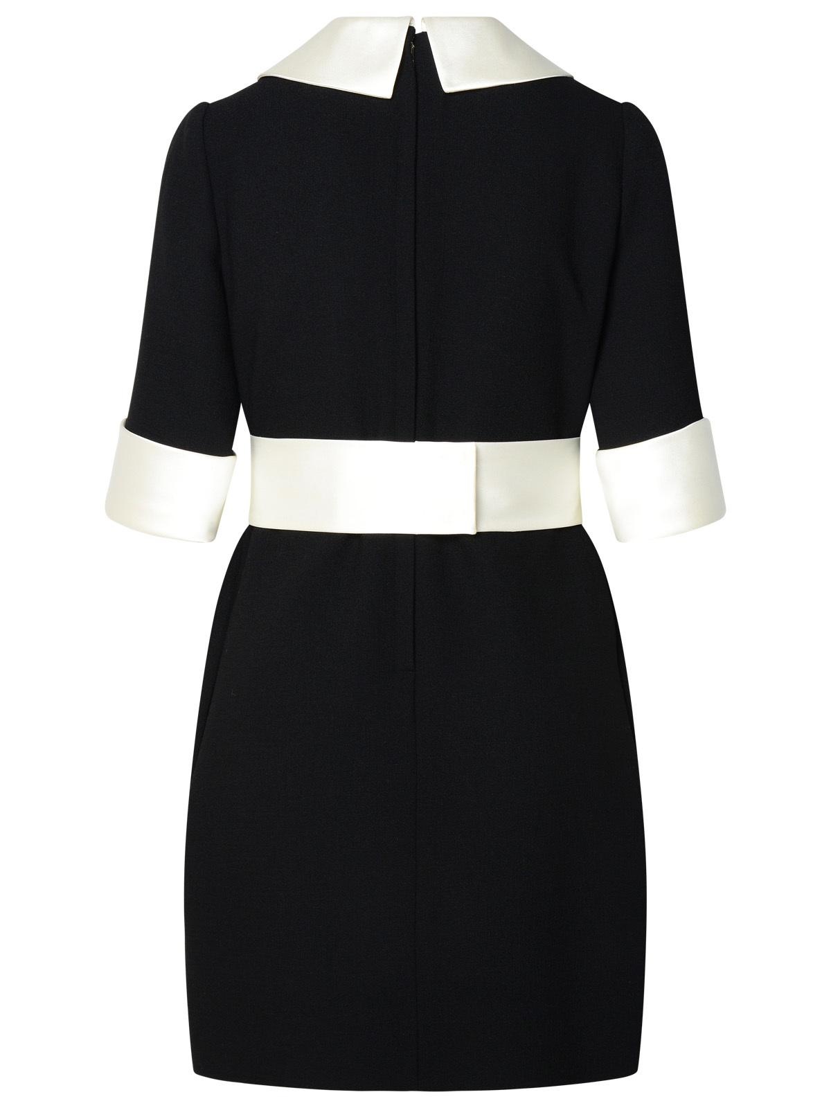 Dolce & Gabbana Black Virgin Wool Blend Dress - 3
