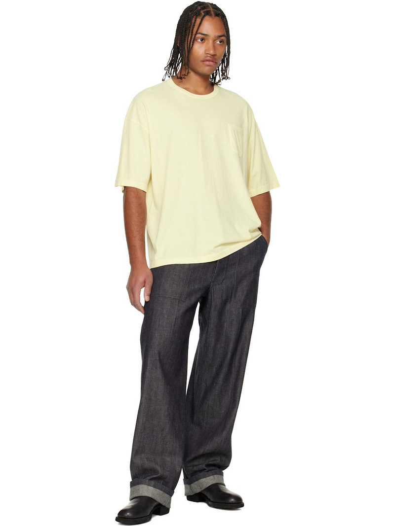 visvim Yellow Ex Jumbo S/S DMGD T-shirt outlook