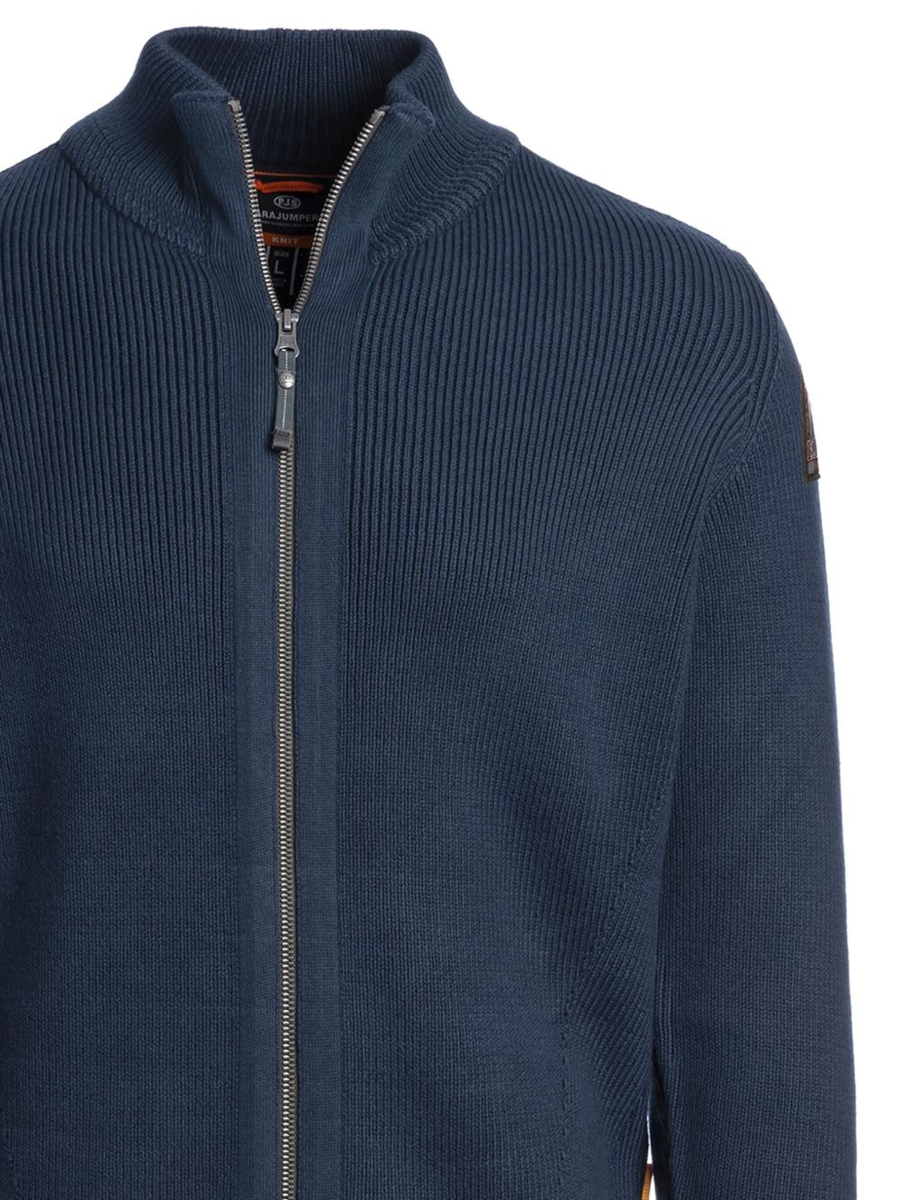 ribbed zip-up cardigan - 3