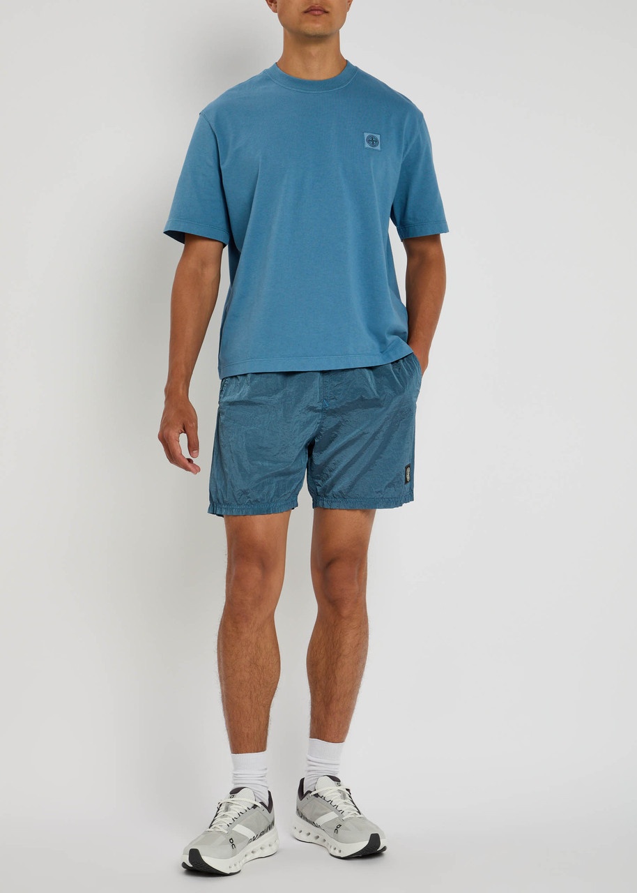 Stone Island Logo Cotton T-shirt - 4
