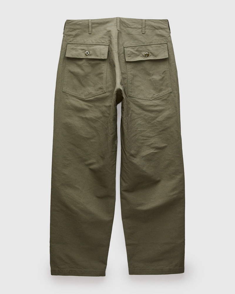 Engineered Garments Fatigue Pants in Olive Cotton Double Cloth outlook