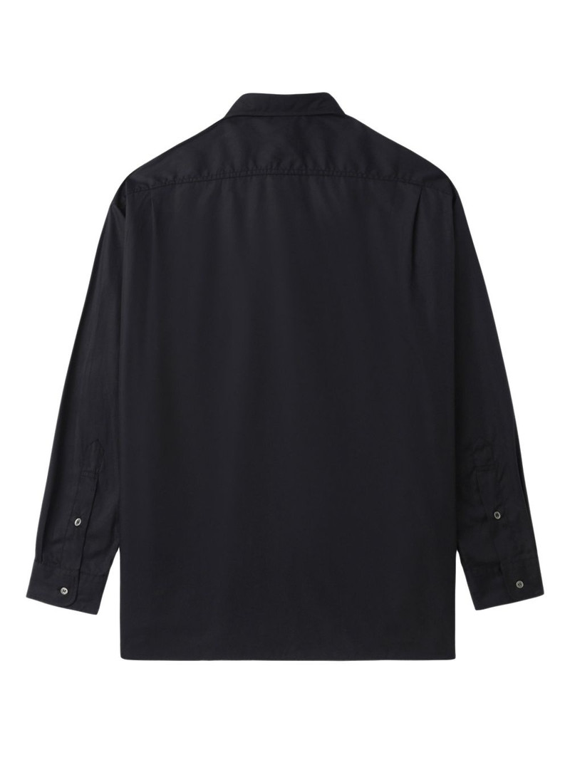 logo-embroidered shirt 6
