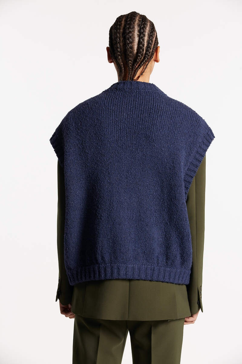 DSQUARED2 PATCH POCKET VEST KNIT outlook