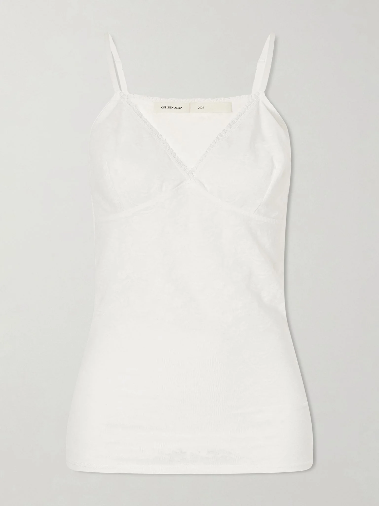 Floral Vintage mesh tank White - 1