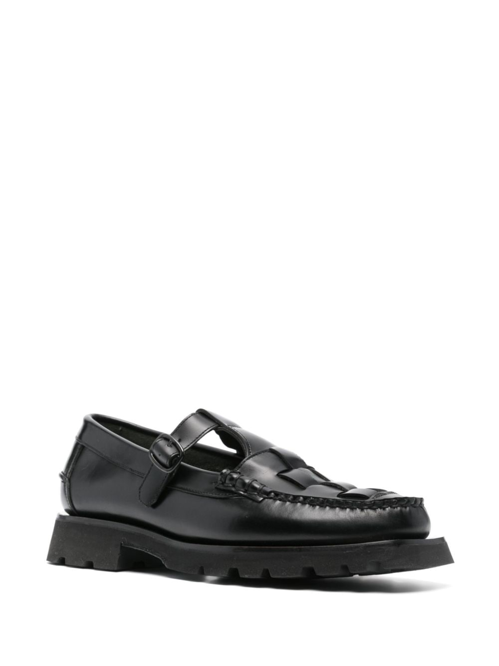 Soller interwoven-design leather loafers - 3