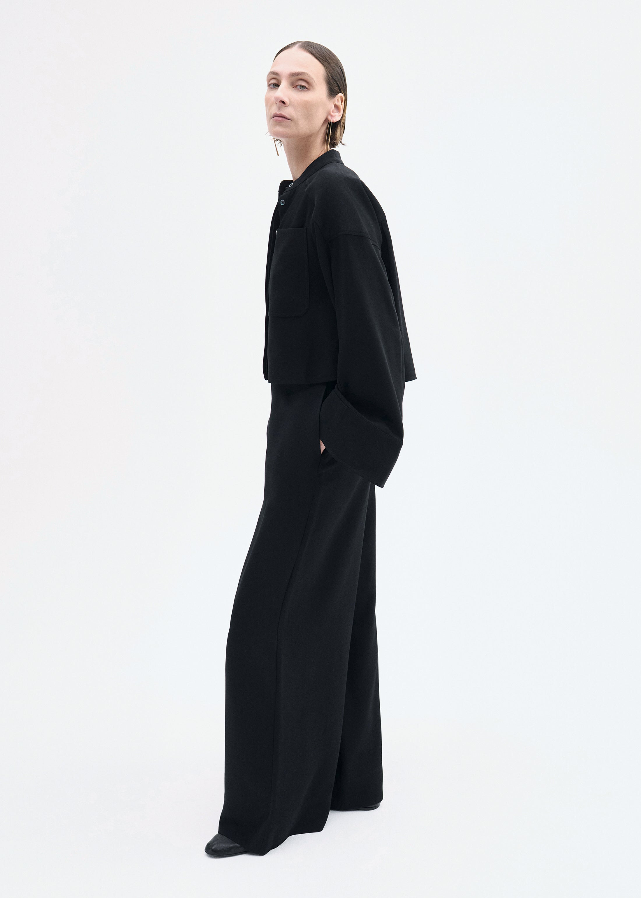 Bell Sleeve Blouse in Crepe - 3