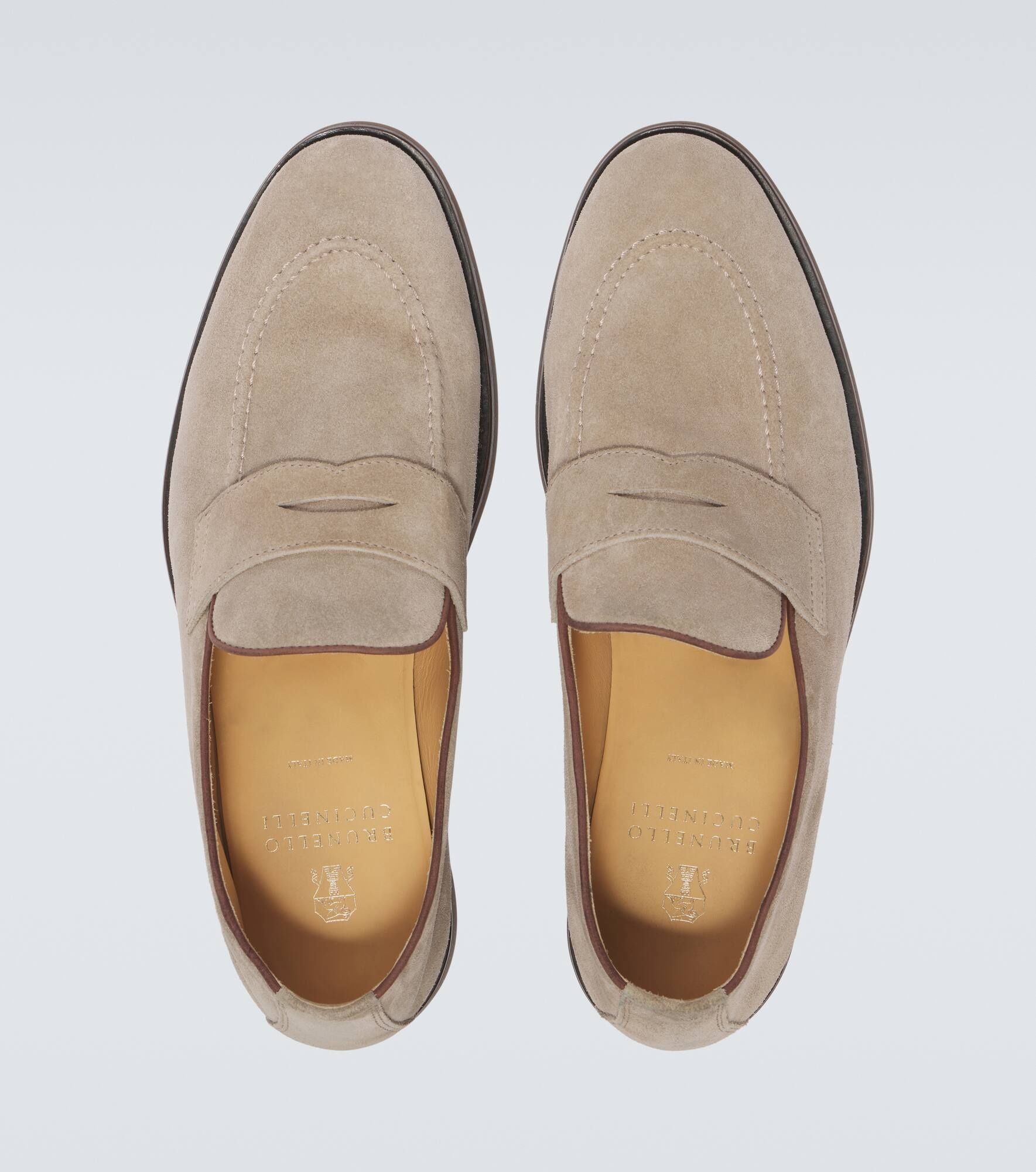 Suede penny loafers - 4