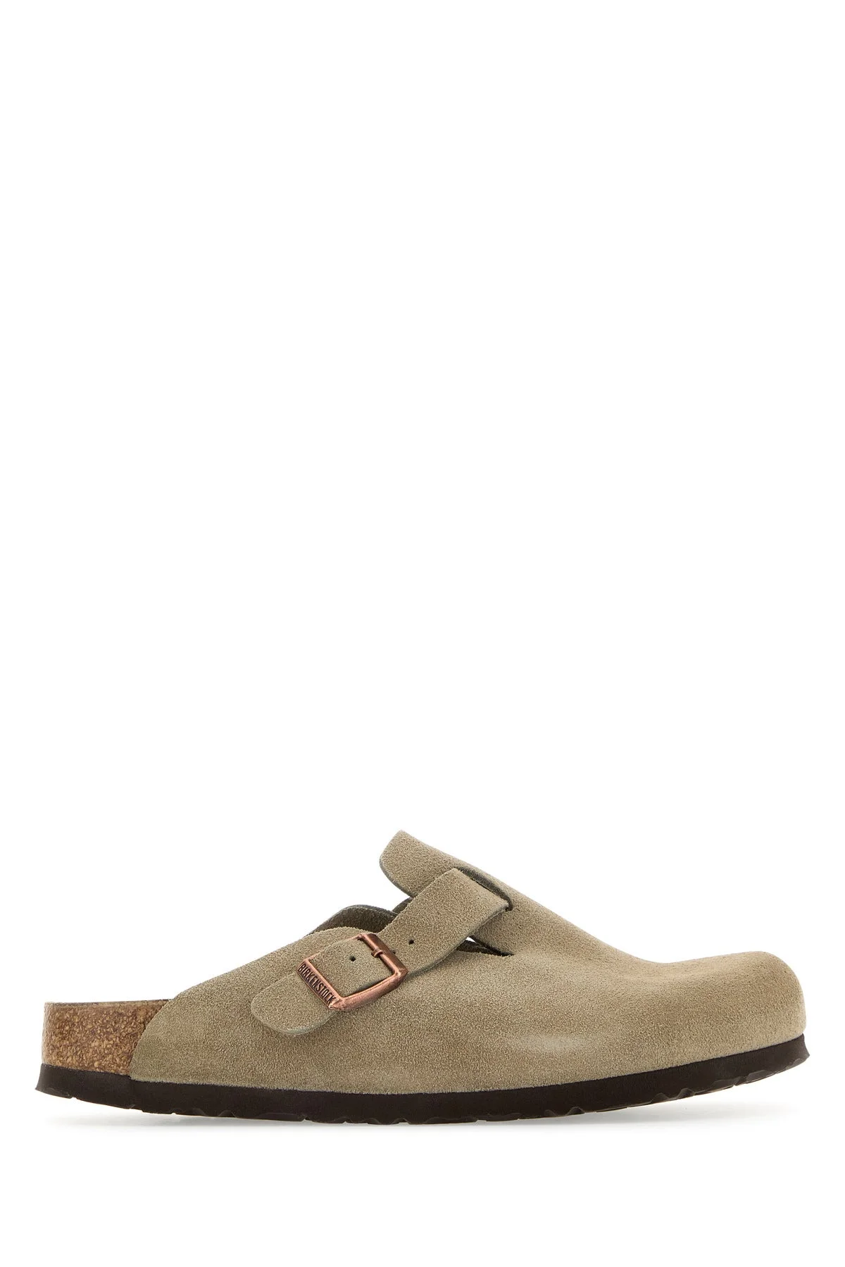 Dove grey suede Boston slippers - 1