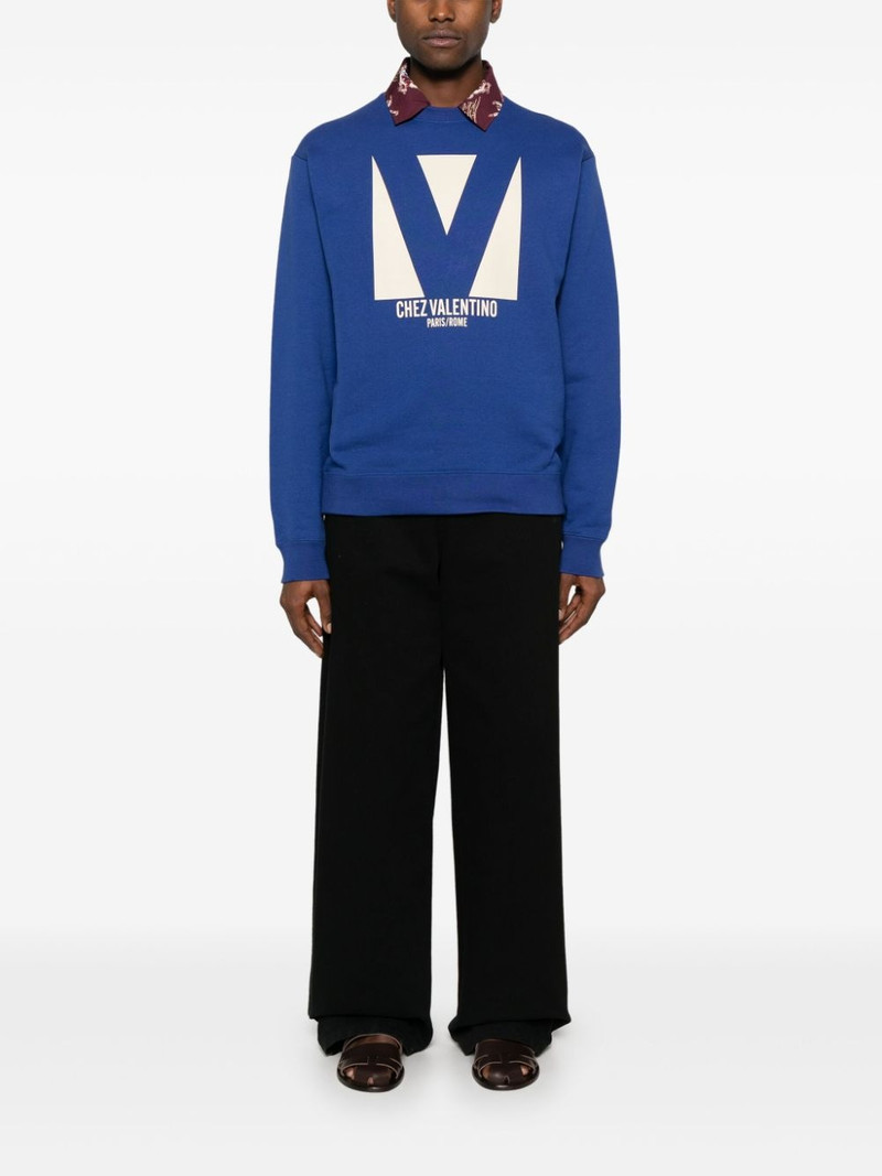 Valentino Chez Valentino-print sweatshirt outlook