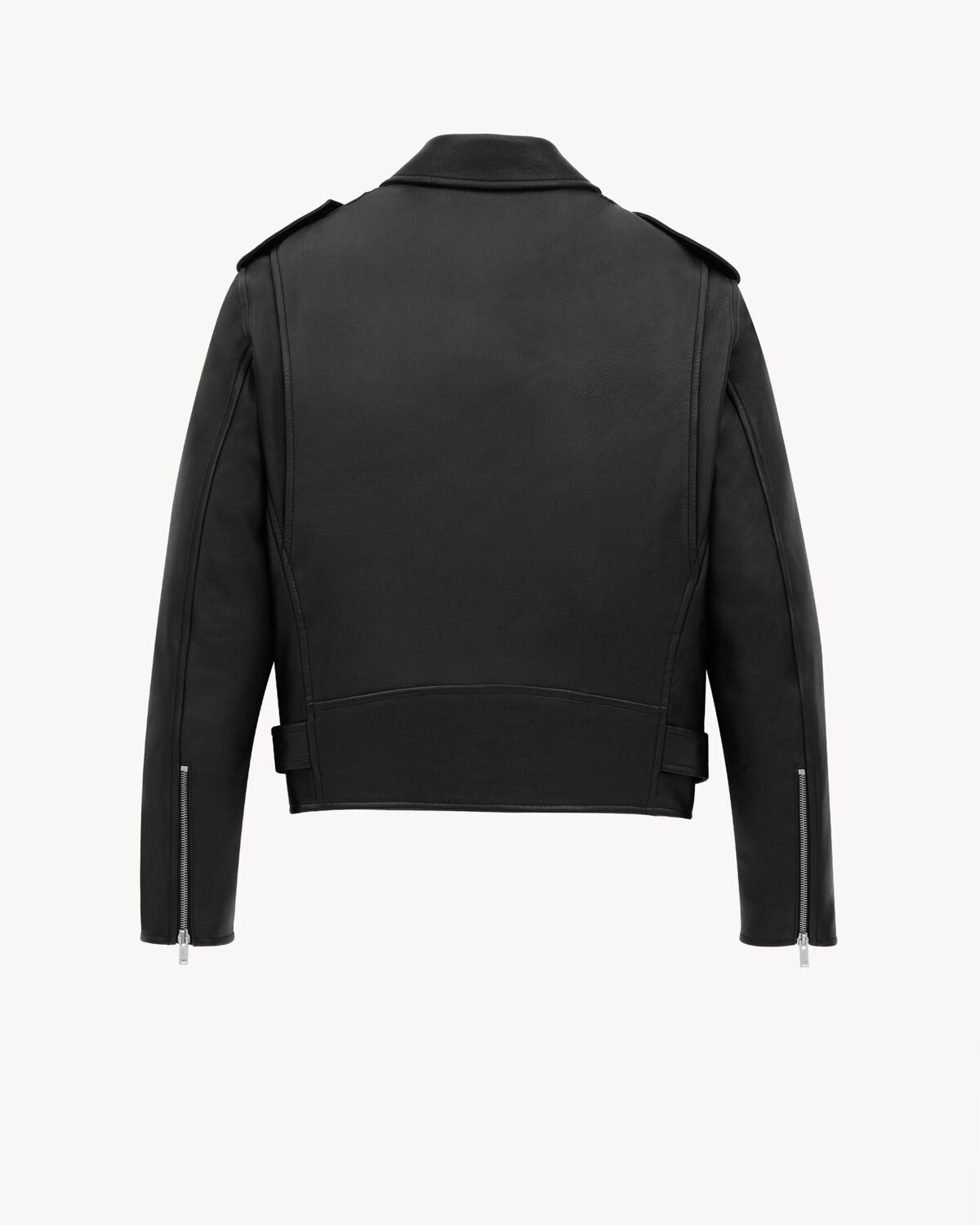 折りたたみ財布 SAINT LAURENT LEATHER JACKETS biker jacket in grained lambskin | Saint Laurent | YSL US
