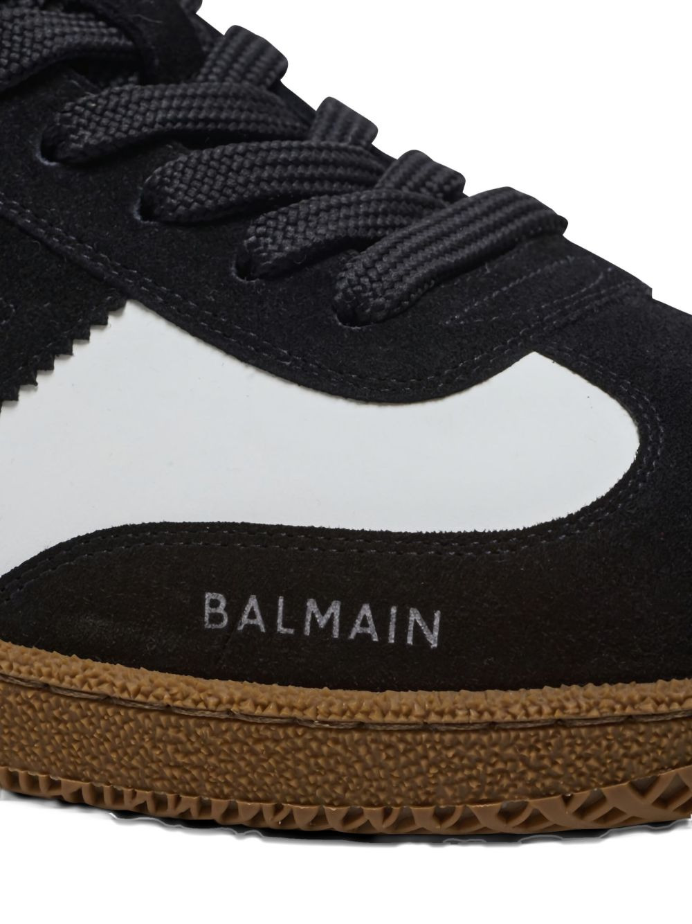 two-tone lace-up sneakers - 5