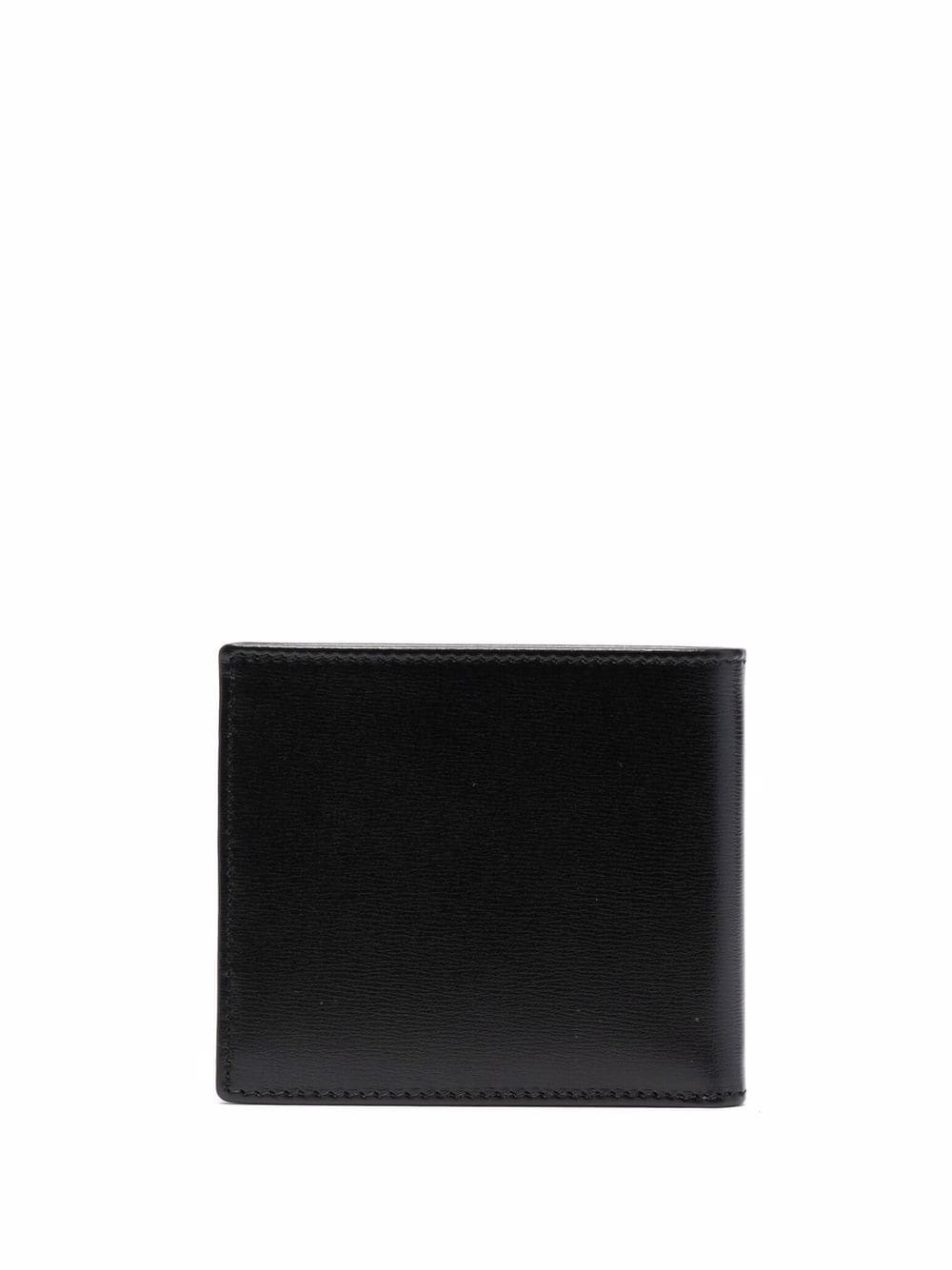 logo-plaque leather wallet - 2