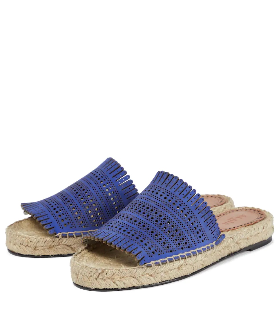 Vienne suede espadrille flat sandals - 5