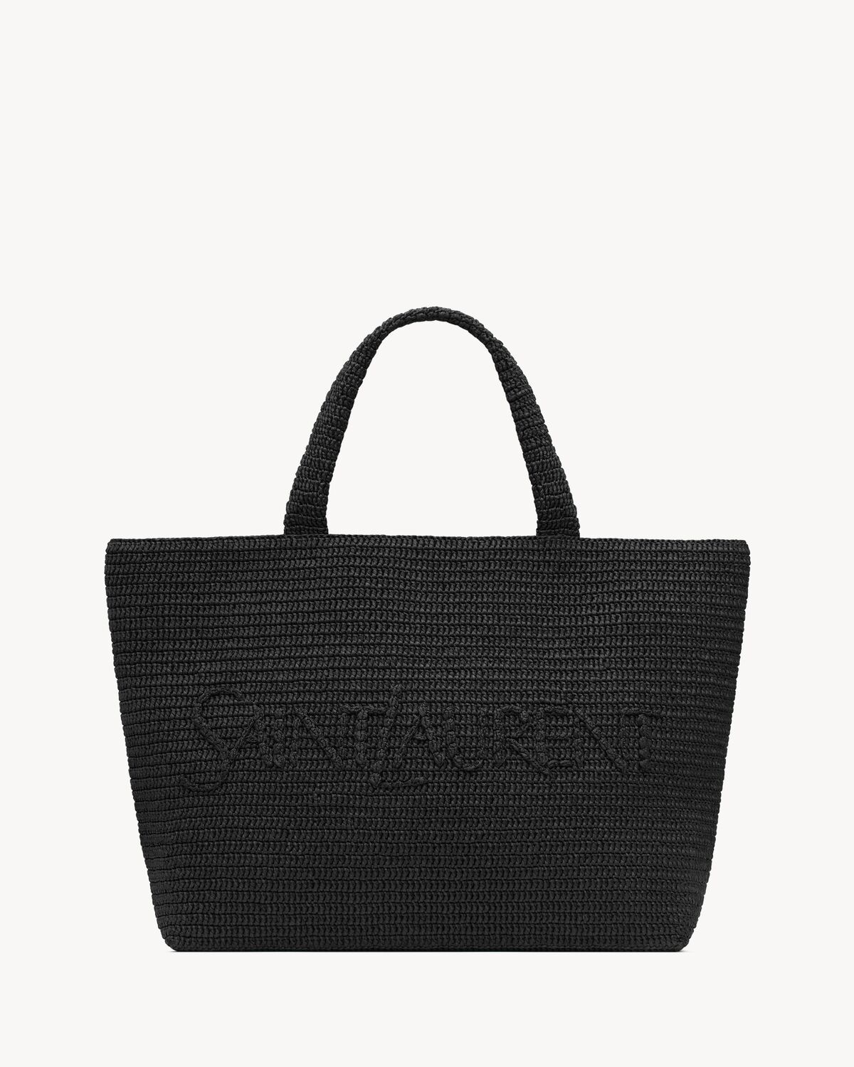 SAINT LAURENT TOTE IN RAFFIA - 1