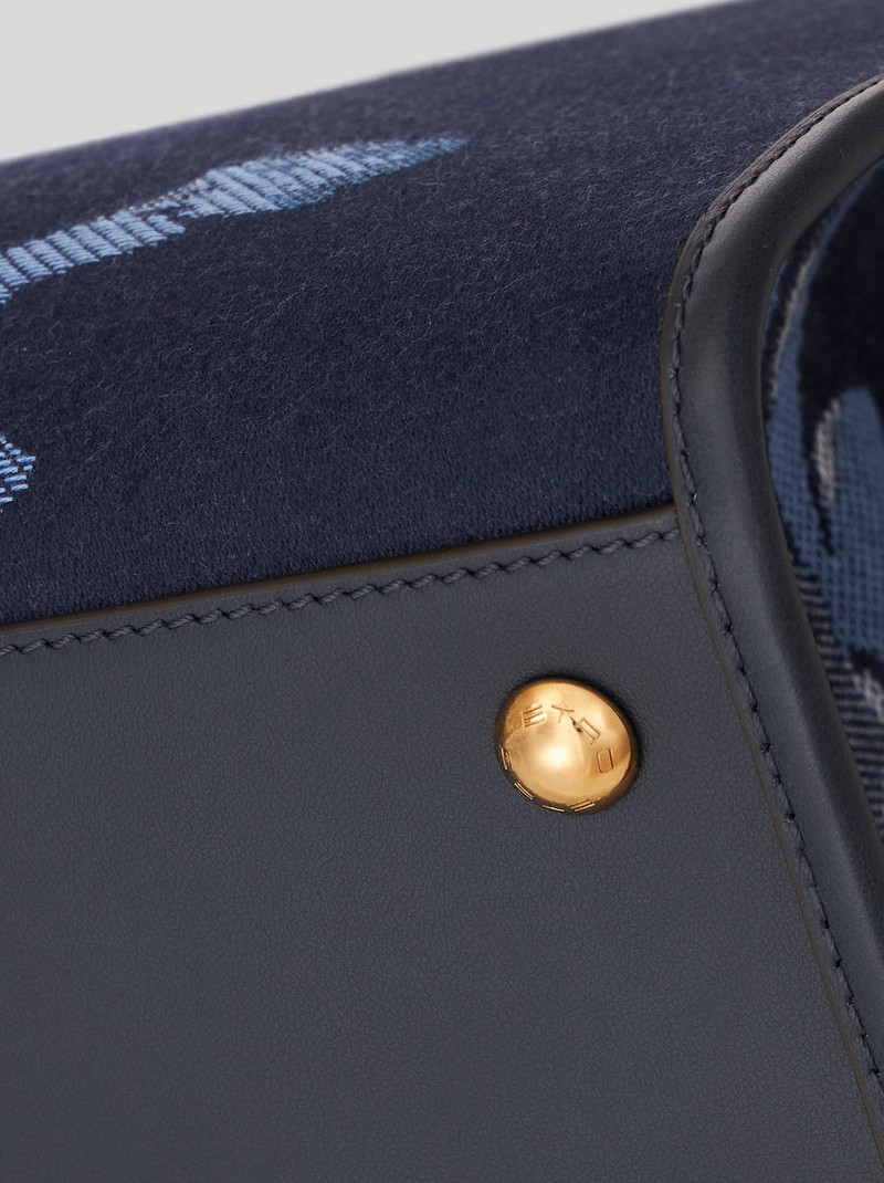 LARGE JACQUARD LOVE TROTTER BAG WITH BIRDS 7