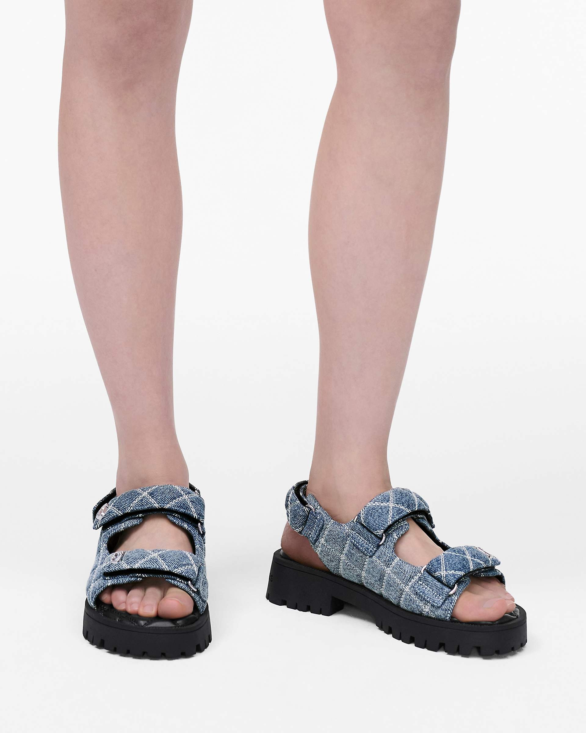 THE QUILTED DENIM SUNNY SANDAL - 2