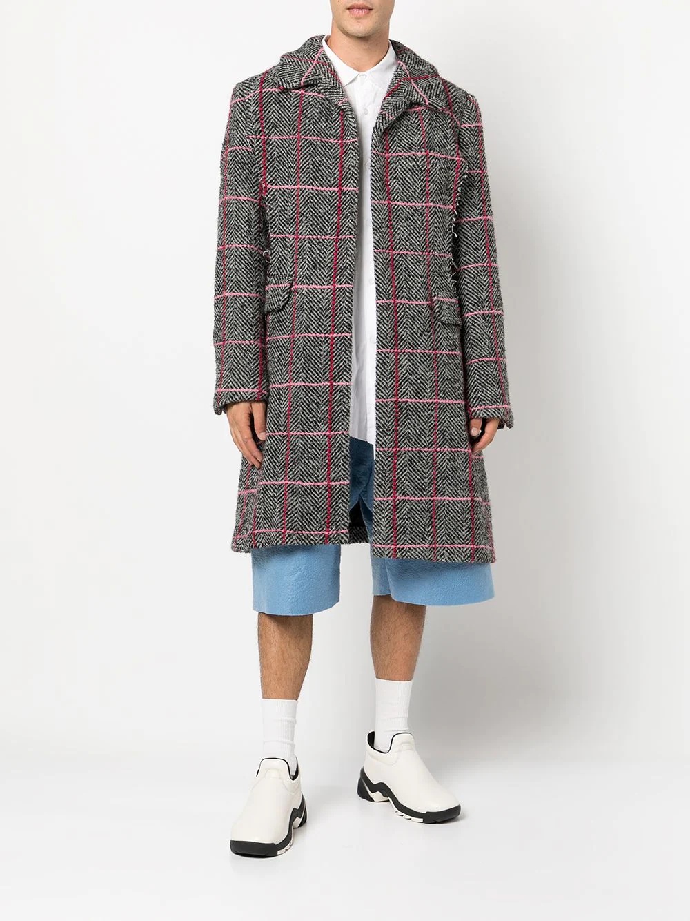 colour-block panelled blazer - 6