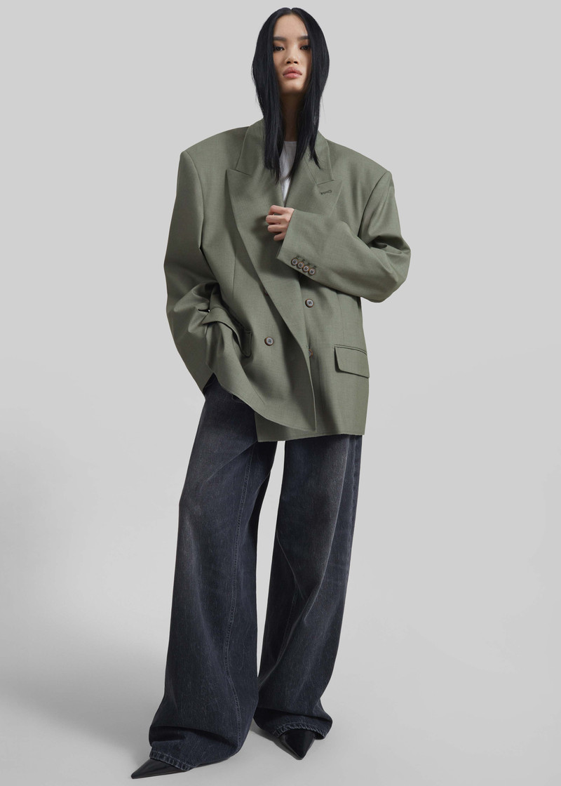 Valter Oversized Blazer - Pale Olive 7