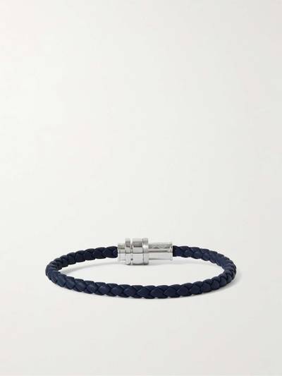 Montblanc Meisterstück Woven Leather and Stainless Steel Bracelet outlook