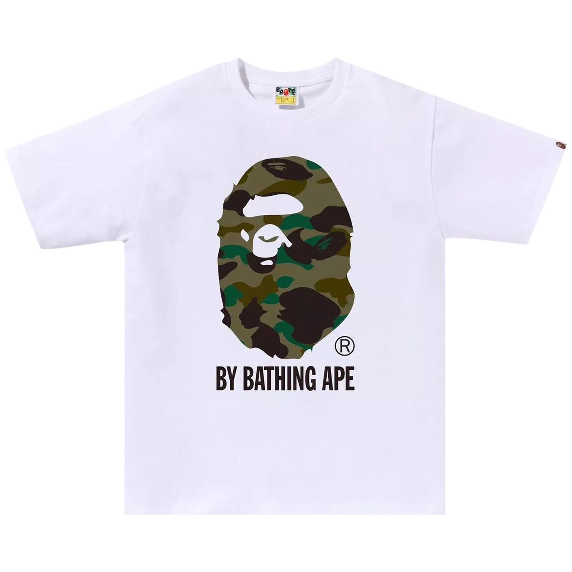 BAPE 1st Camo By Bathing Ape Tee 'White/Green' - 1