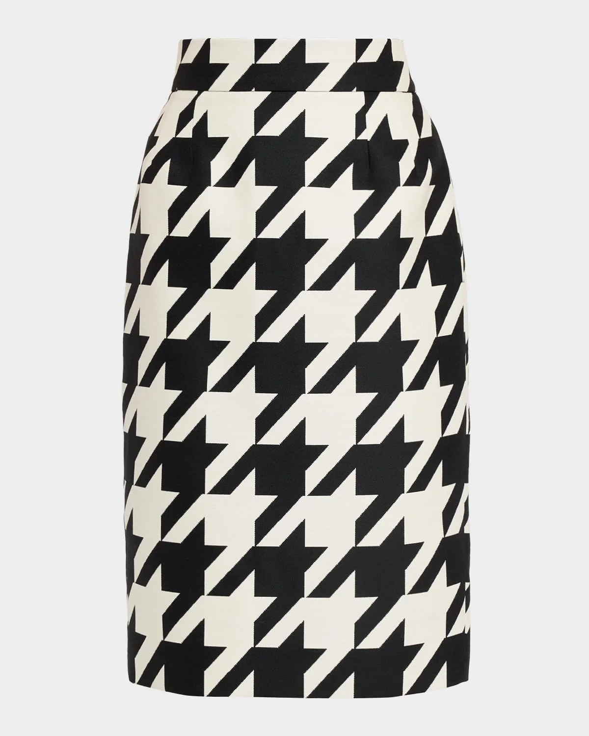 Houndstooth Pencil Skirt - 1