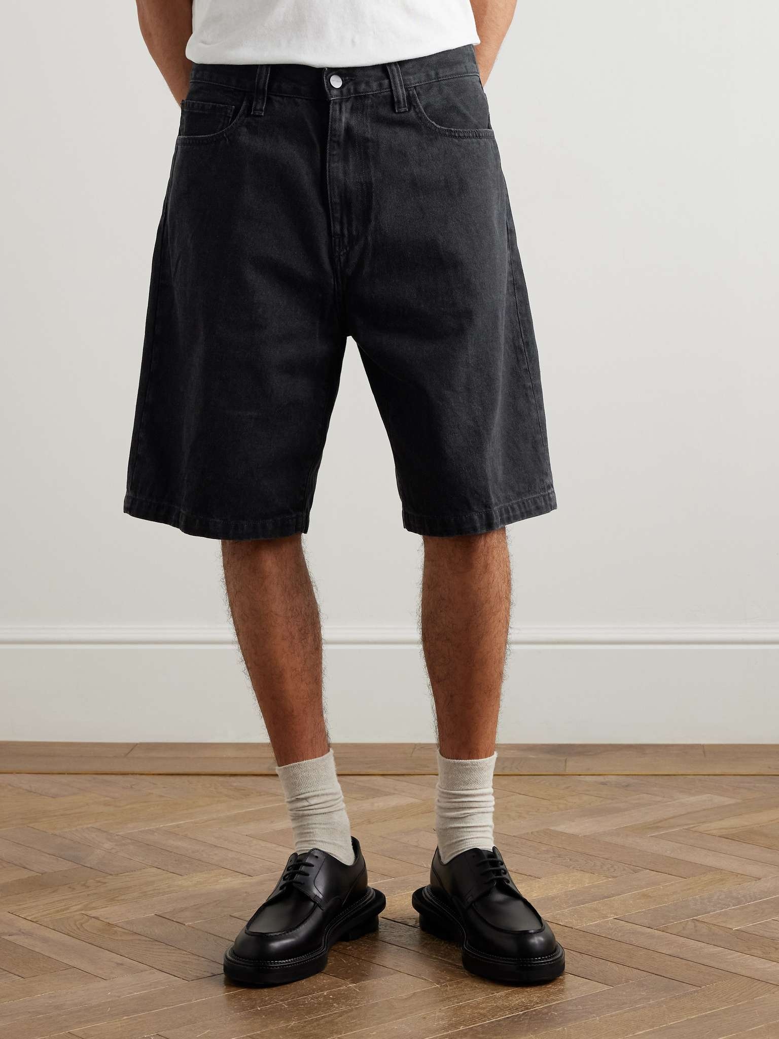Landon Wide-Leg Denim Shorts - 3