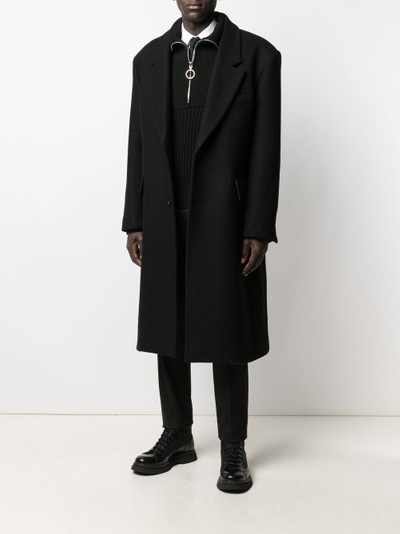 AMI Paris single-breasted wool coat outlook