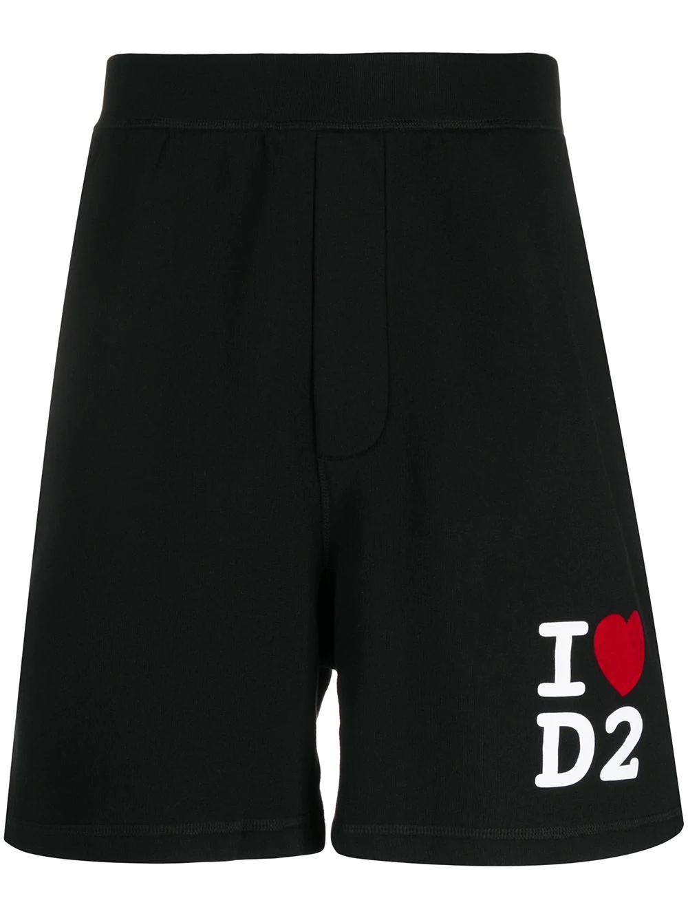 logo-print track shorts - 1