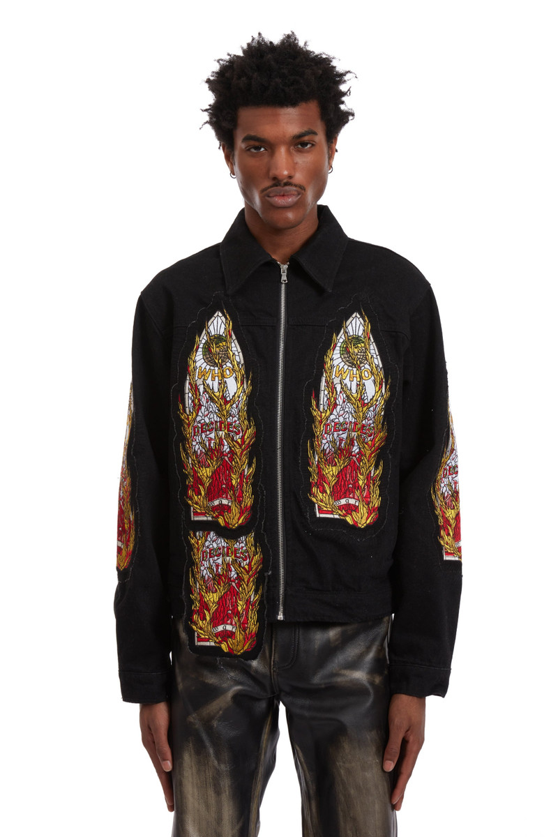 FLAME GLASS TRUCKER JACKET 3