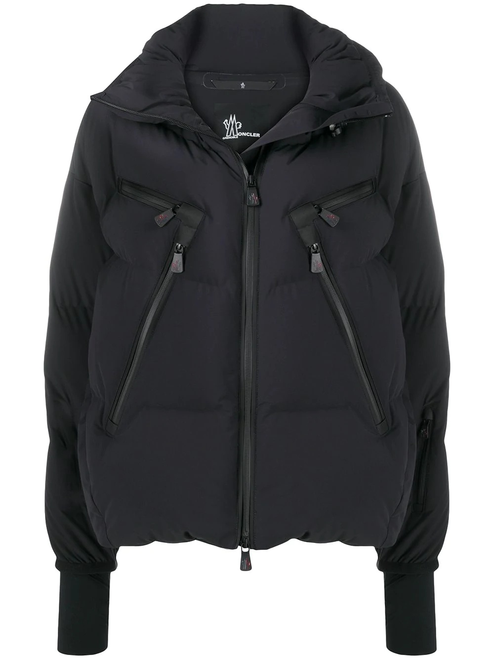 zipped puffer jacket  - 1