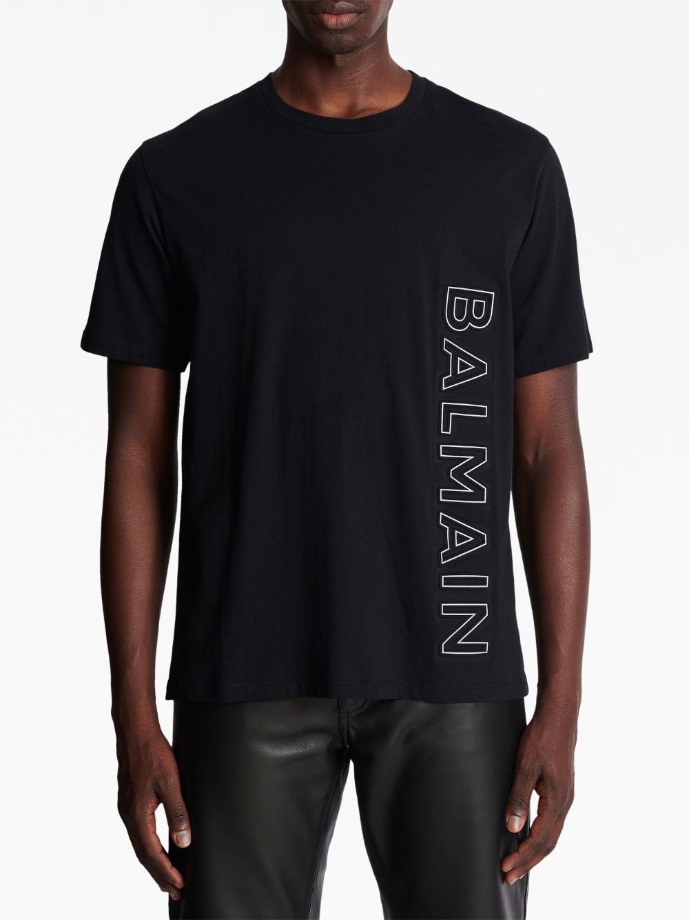 logo-embossed organic cotton T-shirt - 5