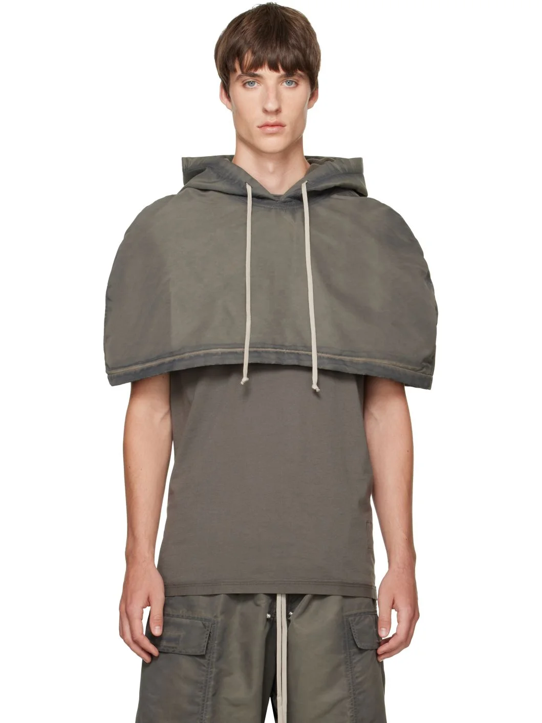 Gray Tower Hood Shrug - 1