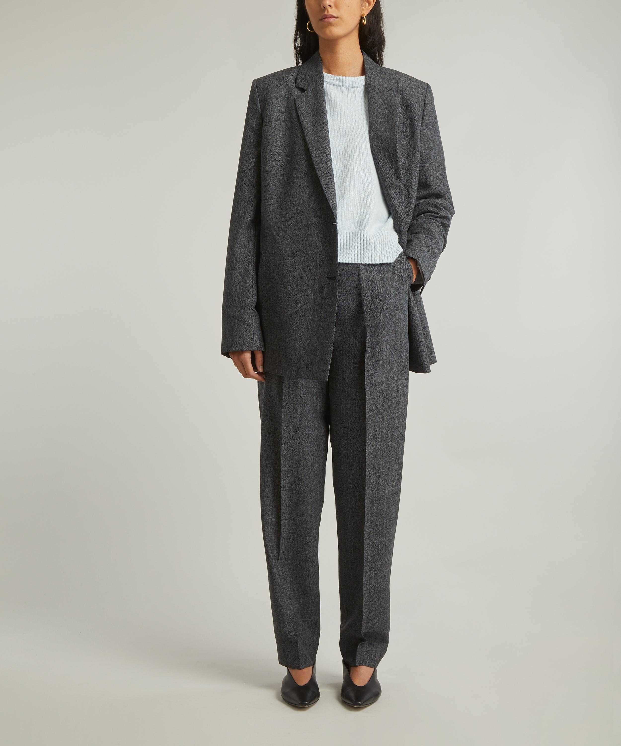 Single-Pleat Tapered Trousers - 2
