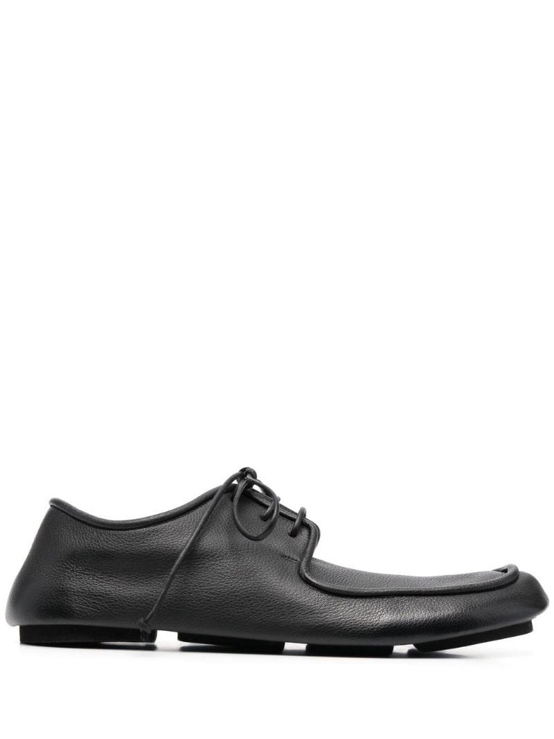 lace-up leather derby shoes - 1